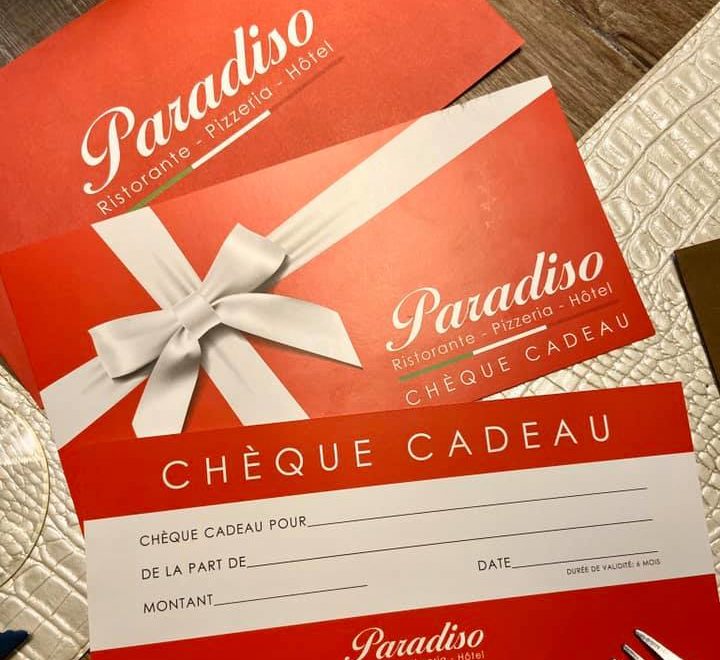Paradiso Chèques Cadeaux