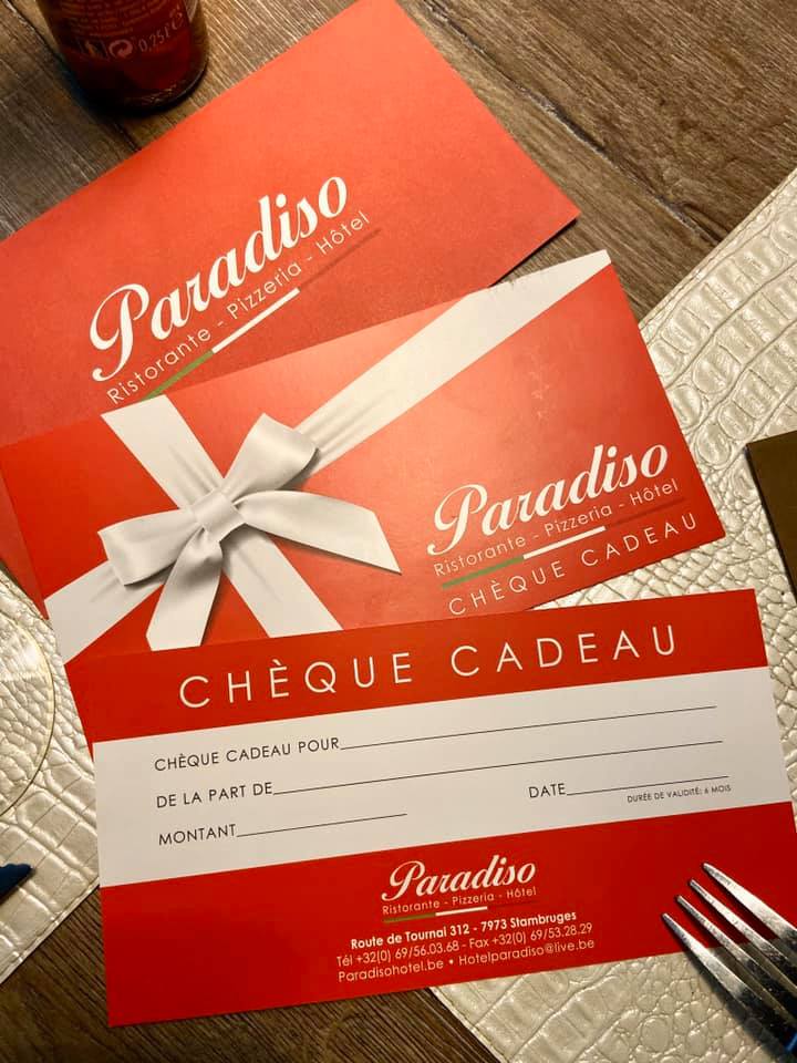 Paradiso Chèques Cadeaux